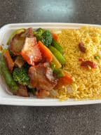 Best C19 Roast Pork w. Mixed Vegetables 什菜叉烧 in Largo, FL